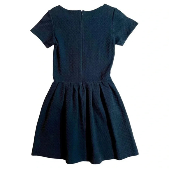 NWT Ganni Navy Fulton Basketweave Dress - Picture 5 of 5